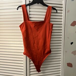 Cotton Seamless Square Neck Bodysuit